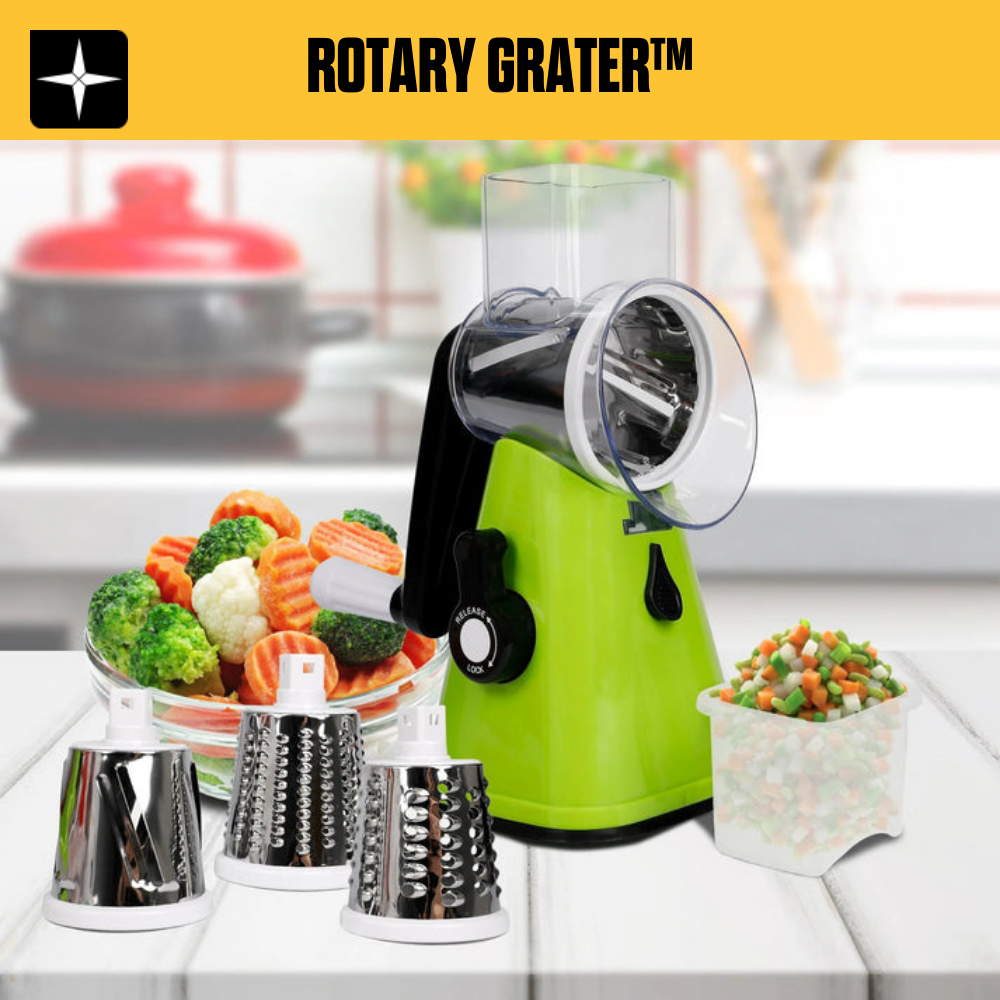 Rotary Grater™ | Skjær og hakk dine favorittmatvarer på sekunder