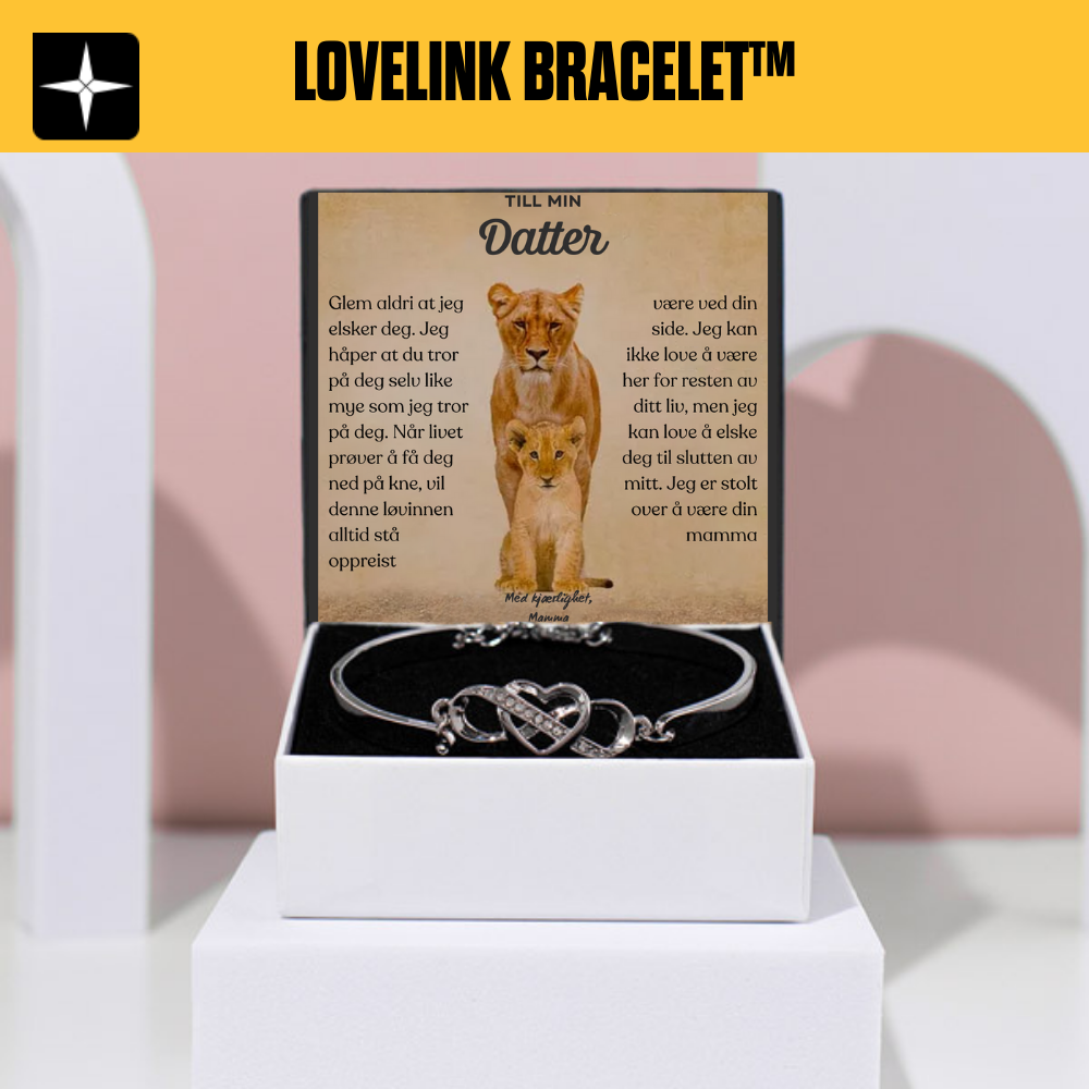 LoveLink Bracelet™ | Til min datter - Ha alltid meg i ditt hjerte